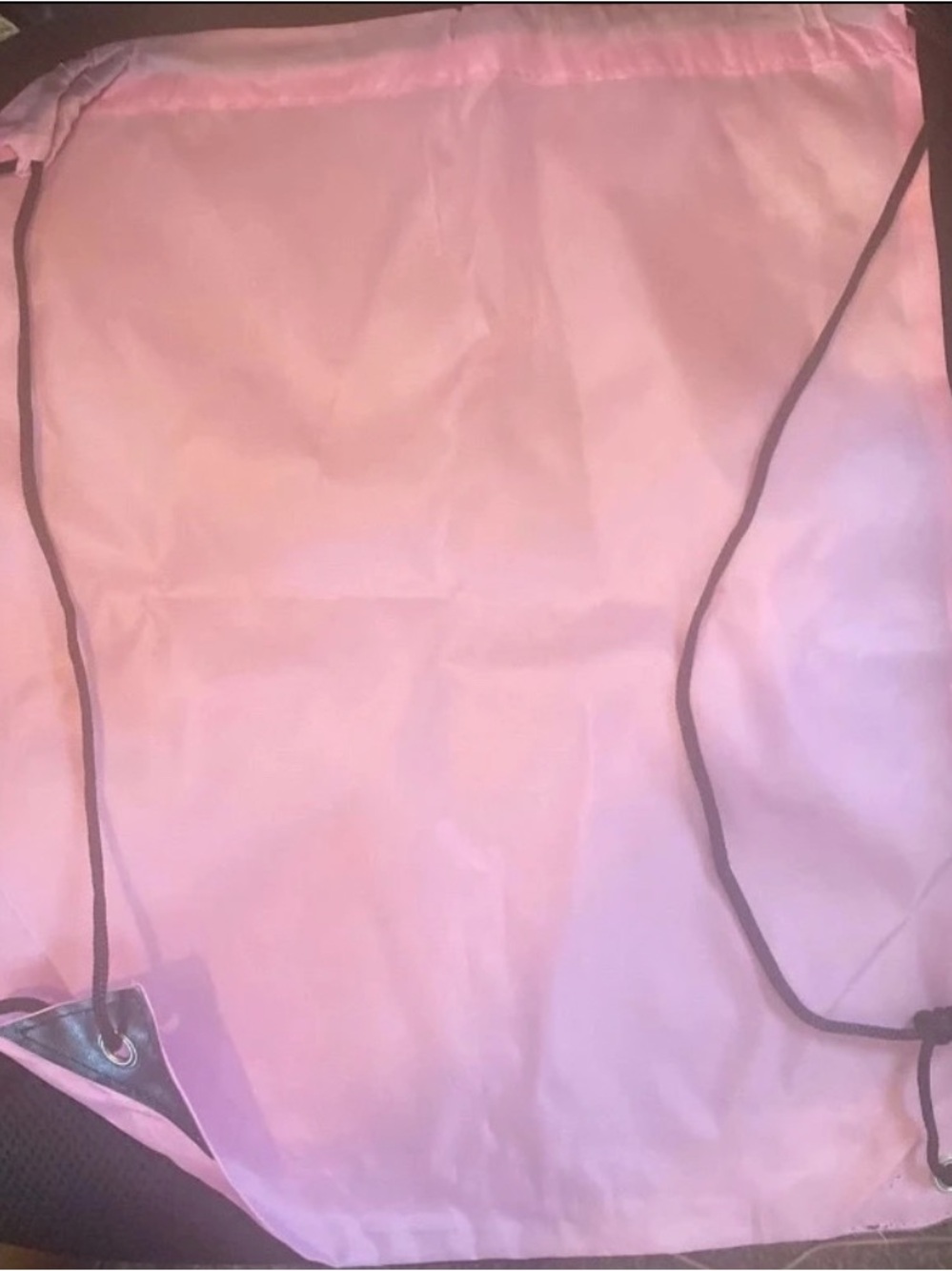 Bright Blue Pink Yellow Drawstring Backpack - Picture 2 of 5